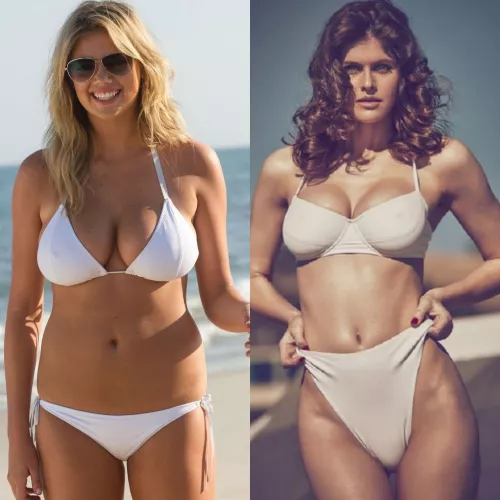 Super horny for some big tits… especially those of Kate Upton and Alexandra Daddario and could really use some help for them