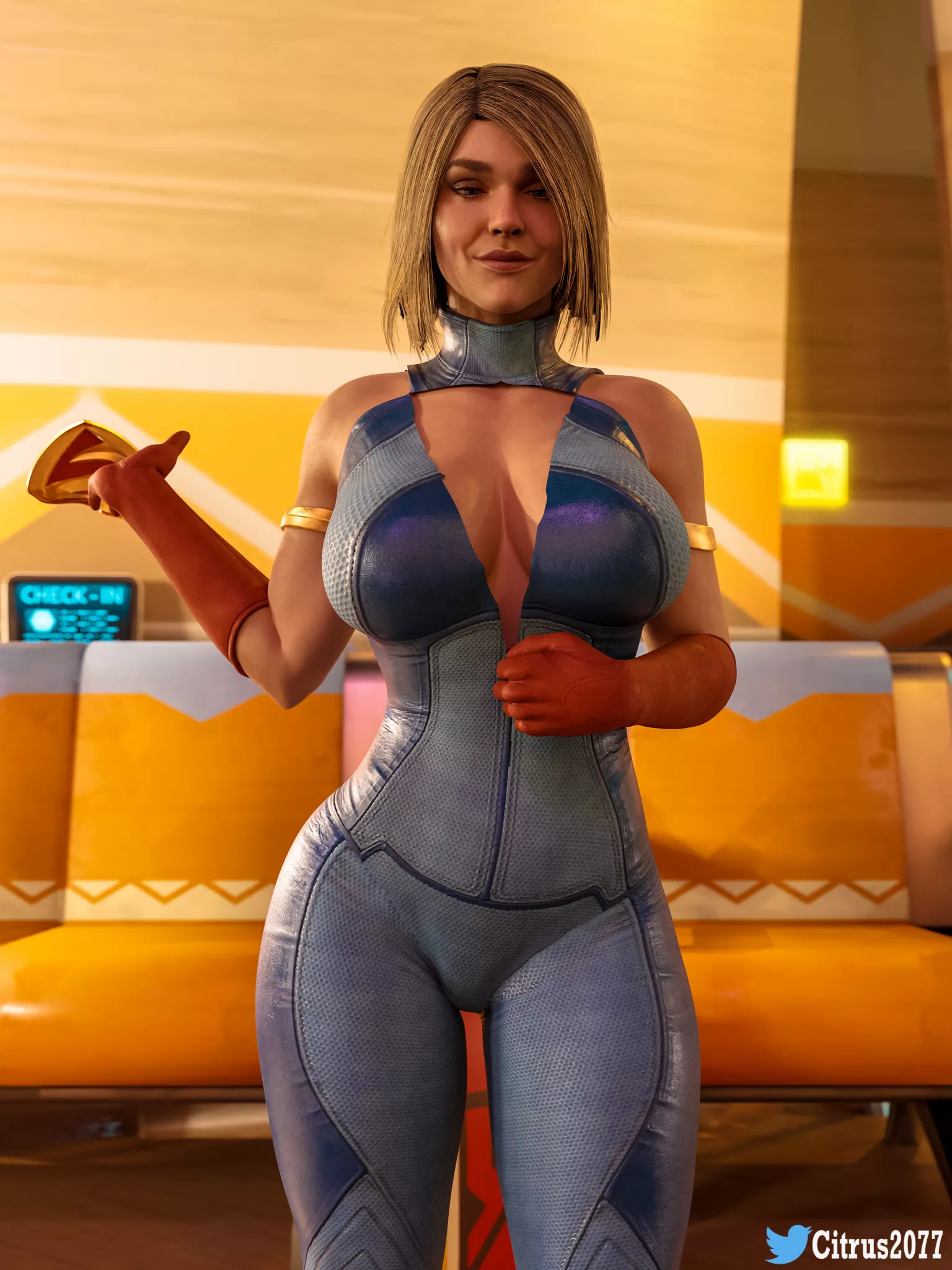 Supergirl liking what she sees (Citrus2077) [DC]