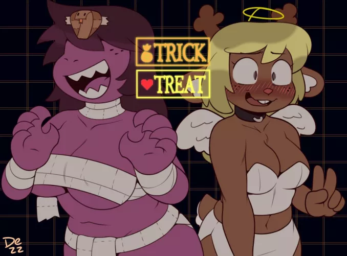 [Susie | Noelle] Trick, or treat? (@D3zz_art)