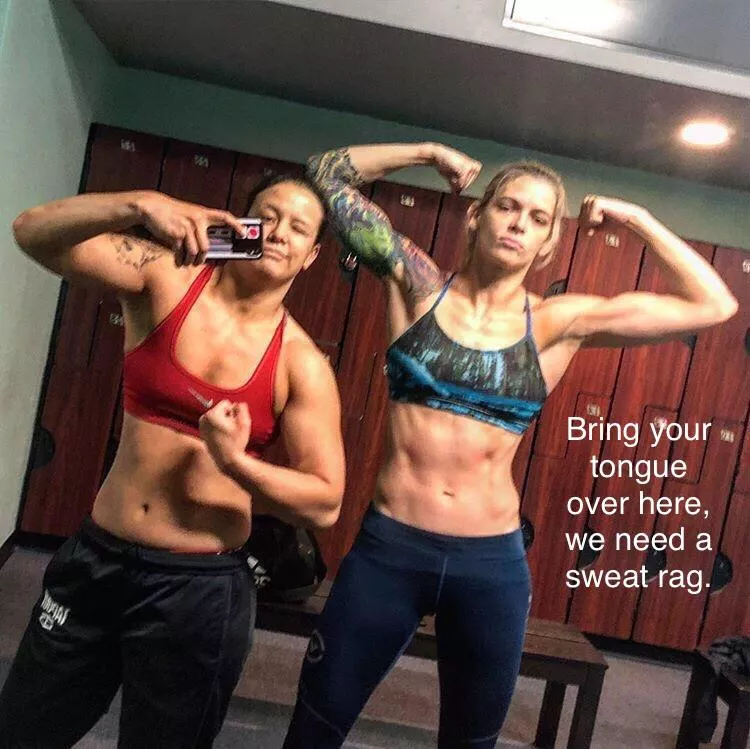 Sweat licking Sweat licking