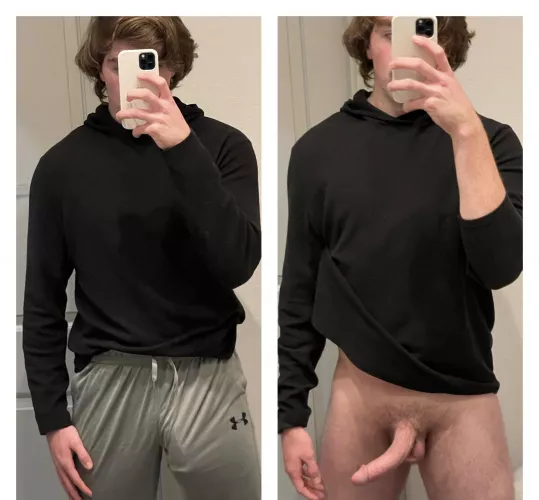 Sweat pants or no pants😧