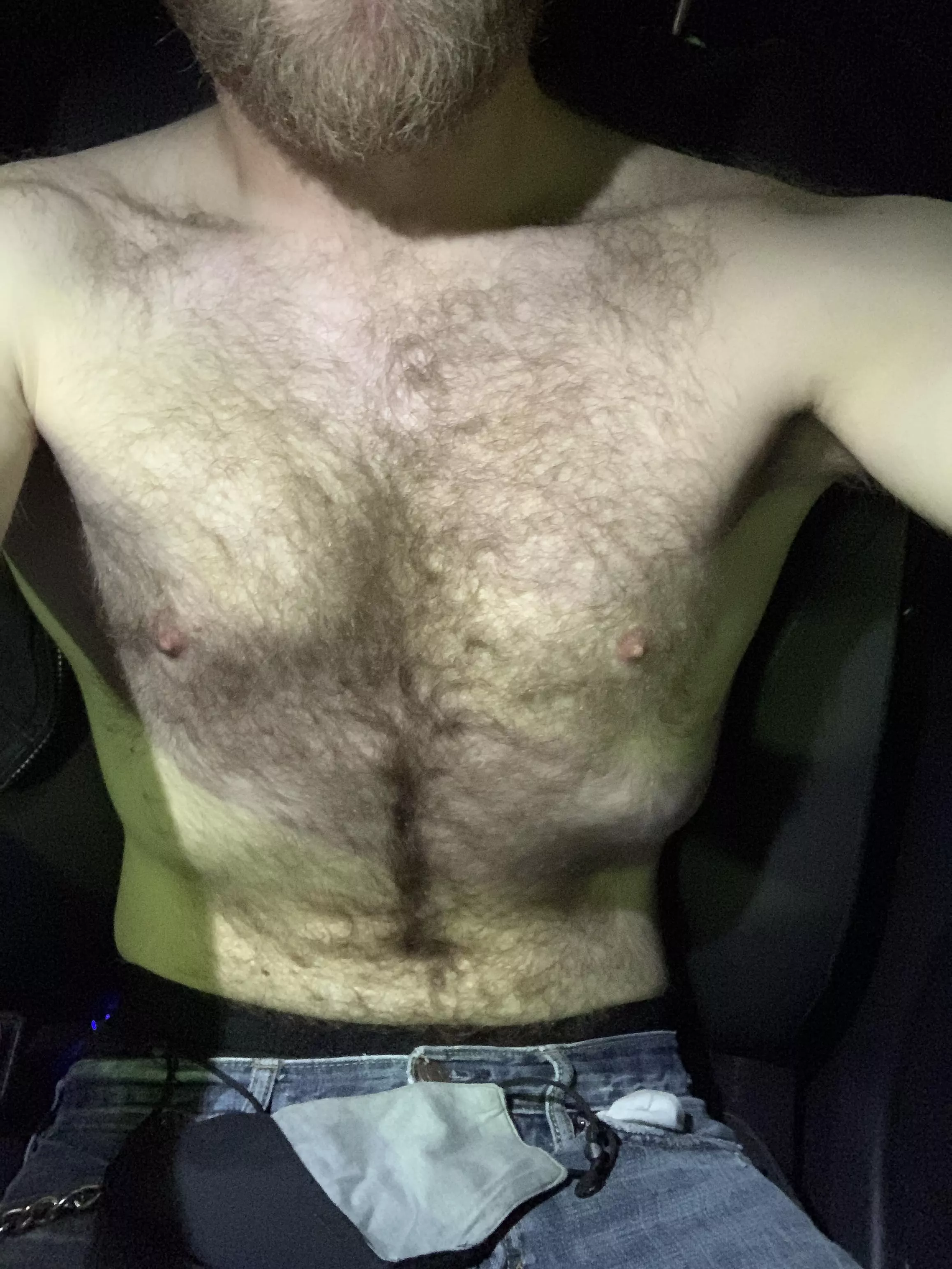 Sweaty chest after work Sweaty chest after work