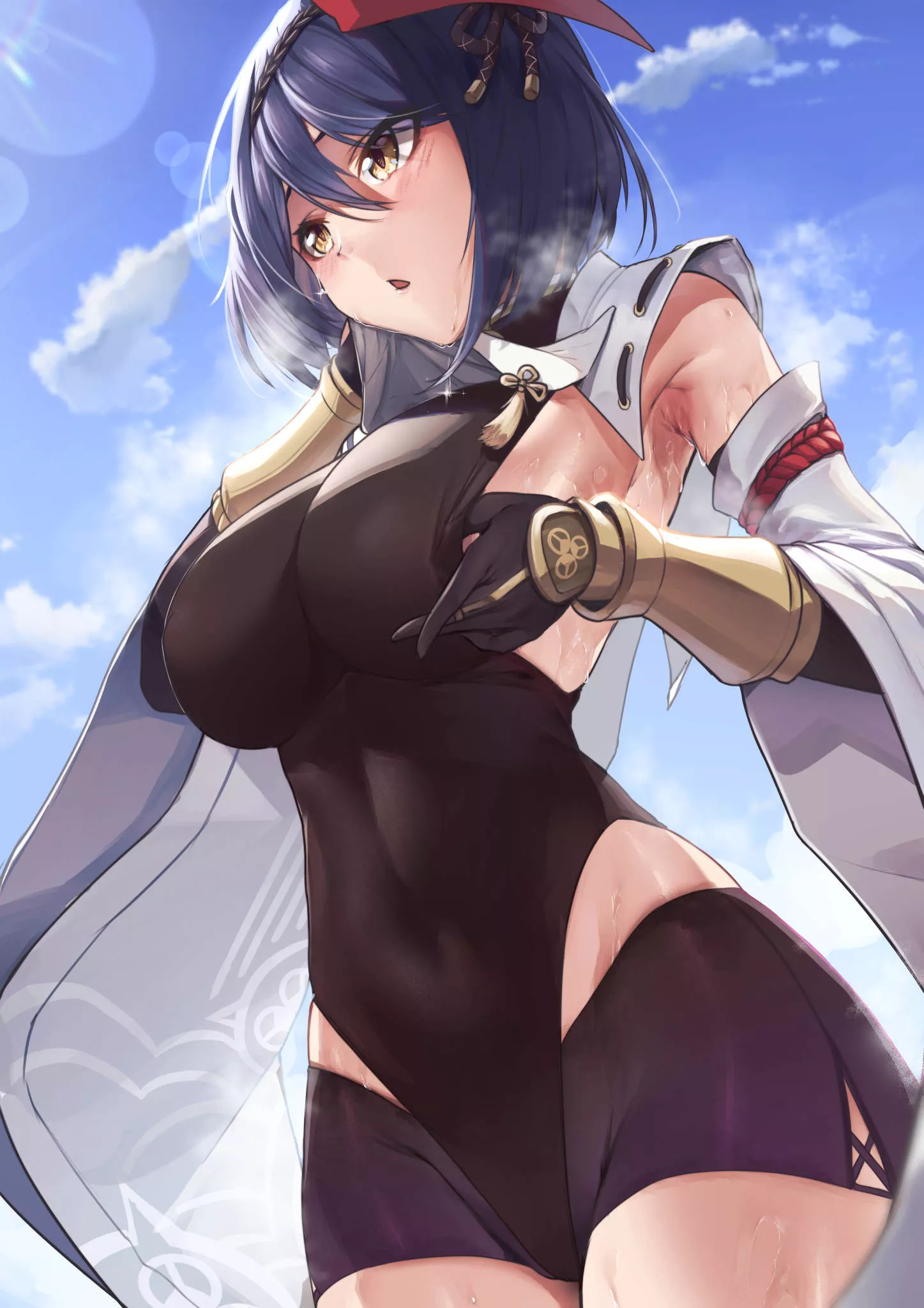 Sweaty Sara armpits