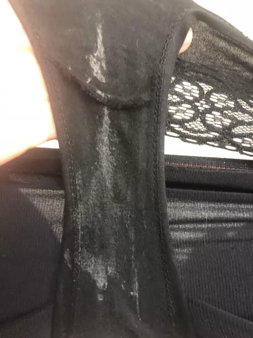 Swim Team’s Extreme Black Panty Discharge Day-Me Thinks Someone Seeded Her. What You Think?