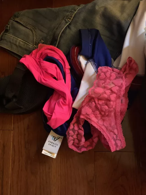 Swim Team’s Panties Laying on the Ground. So Messy. So Cute. Oh The Ass They Come From!!