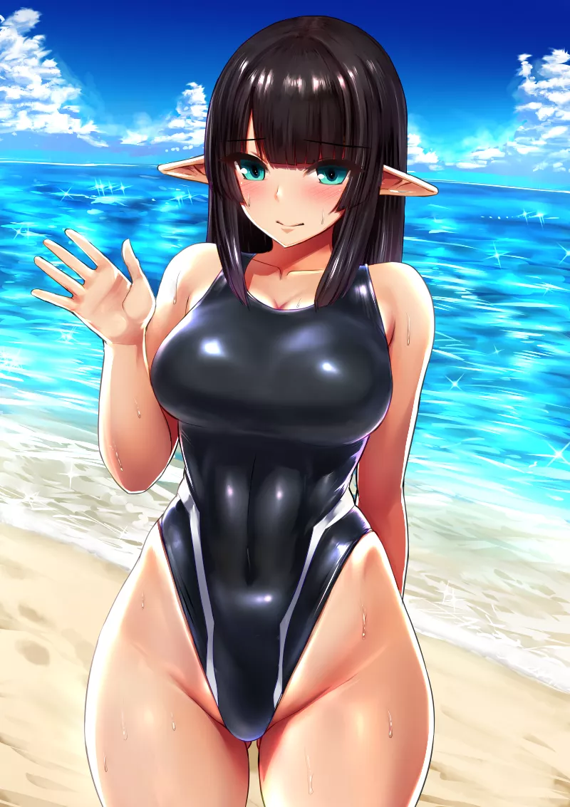 Swimsuit hentai girl фото 48