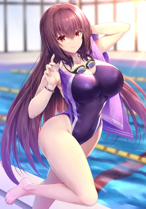 Swimsuit Scathach (Emanon123 ) [Fate]