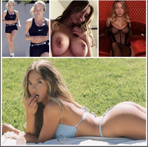Sydney Sweeney owns my cock. Sydney Sweeney owns my cock.