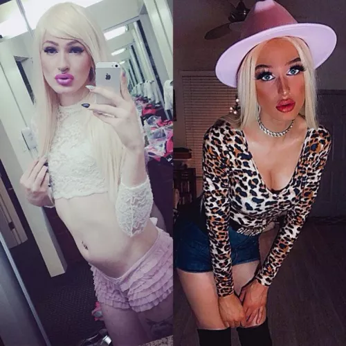 (T) Long time no see! As u can see the hormones and filler were good to meπ