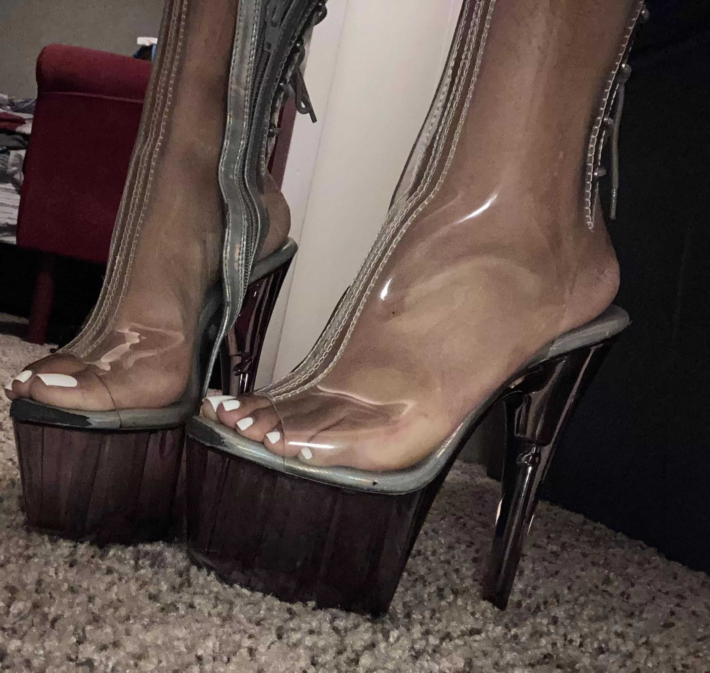 t r a n s p a r e n t | h e e l s 🔥