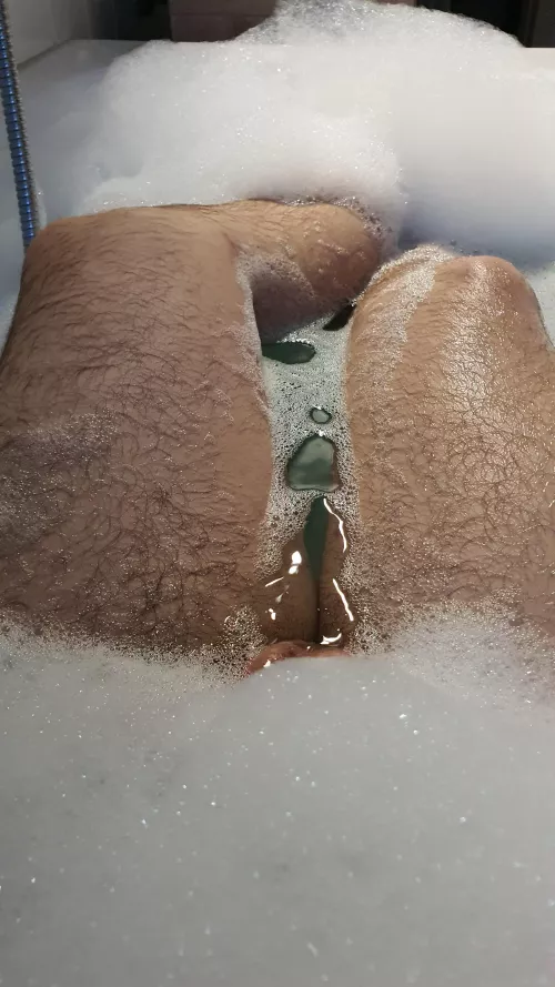 taking a bath