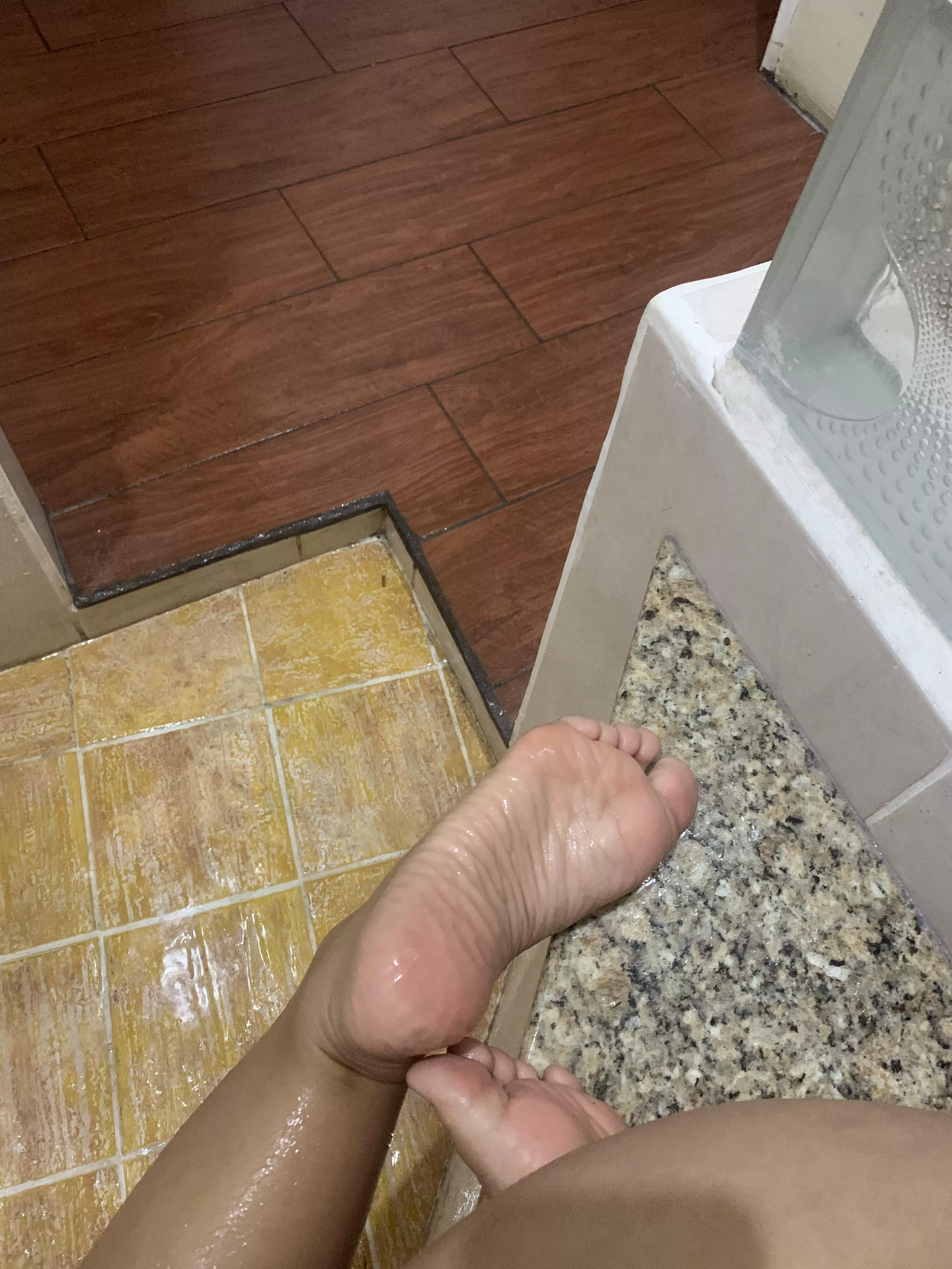 taking a shower taking a shower