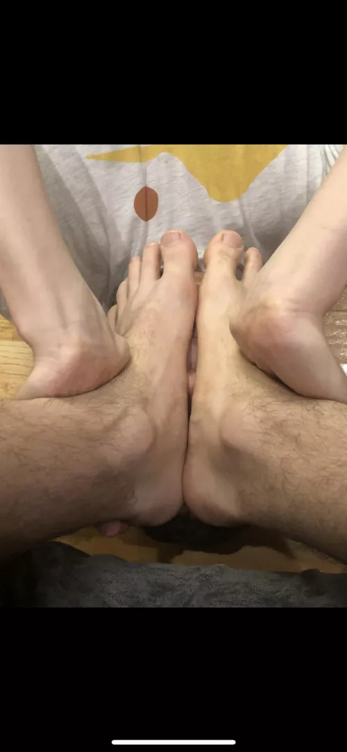 Taking care of them like a good boy