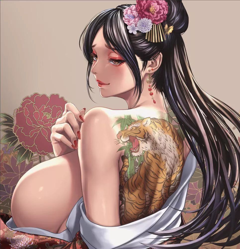 Taking off her kimono [Original]