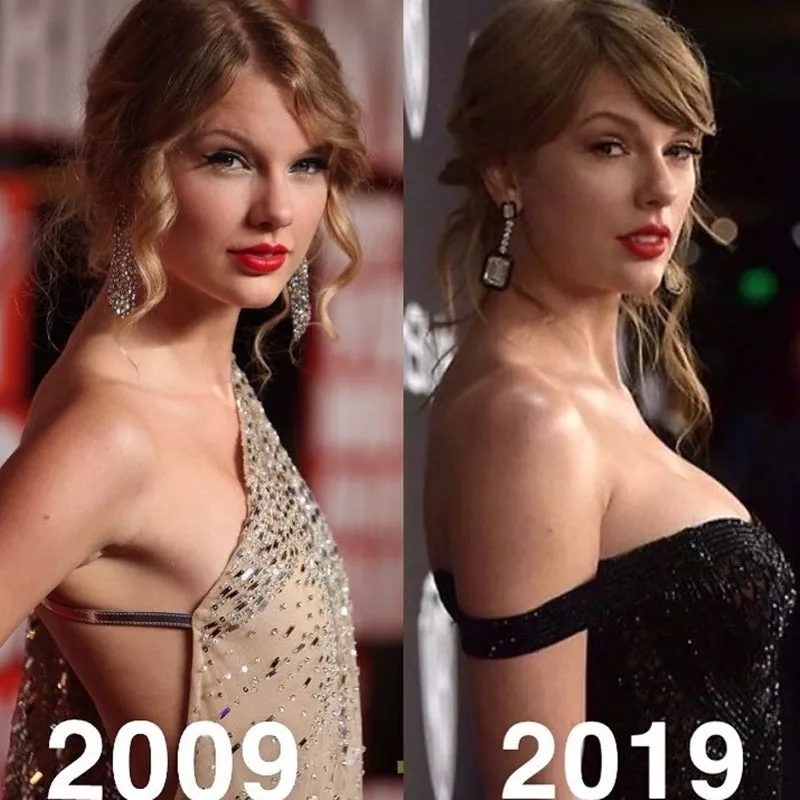 Taylor Swift's evolution to big tits Taylor Swift's evolution to big tits