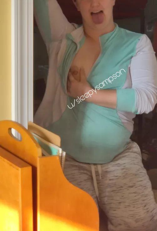 Teasing daddy from the next room [oc]