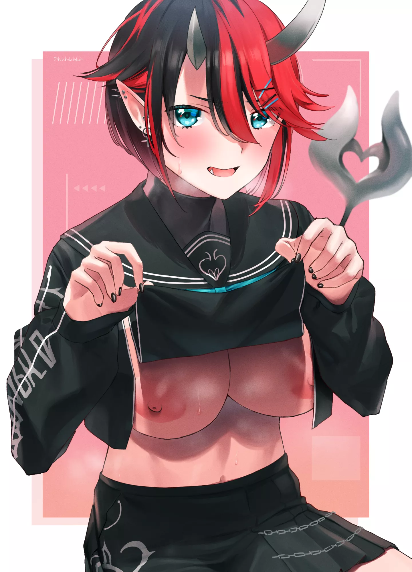 Teasing Oni gives you a peek Teasing Oni gives you a peek