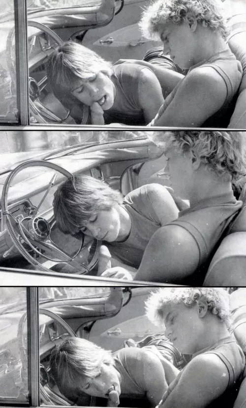 Ted West going down on Brian Hawkes