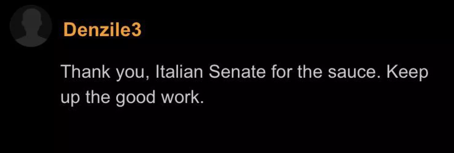 Thank You, Italy.