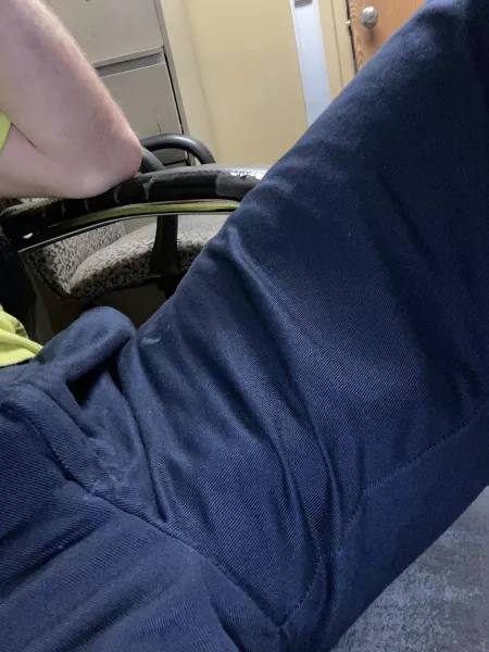 Thankfully I work alone so I donβt have to worry about hiding hard-ons at work