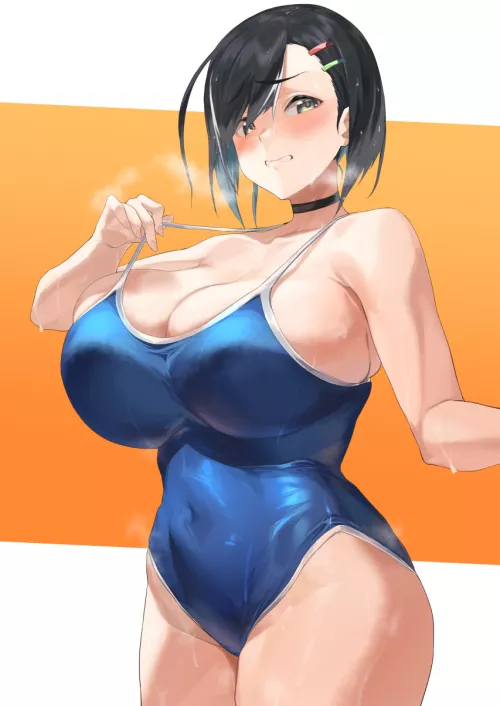That swimsuit is looking a little tight