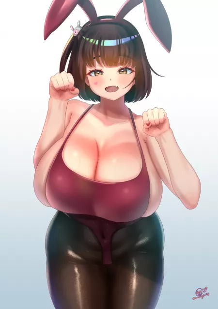 That's a big bunny. That's a big bunny.