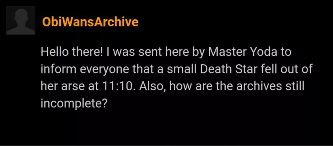That's no moon