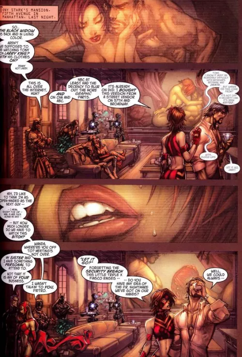 The biggest mistake of the MCU was not adapting the Black Widow/Tony Stark sex tape from Ultimates 3 The biggest mistake of the MCU was not adapting the Black Widow/Tony Stark sex tape from Ultimates 3