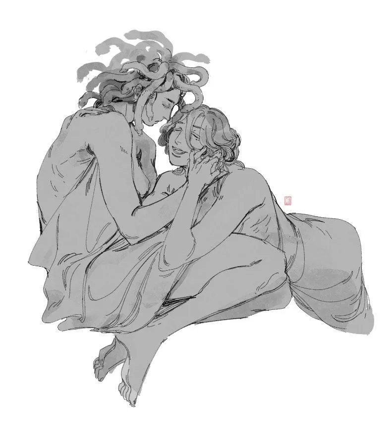 The blind girl in love with medusa