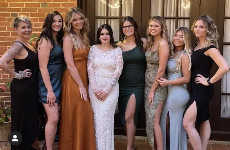 The bride or a bridesmaid The bride or a bridesmaid