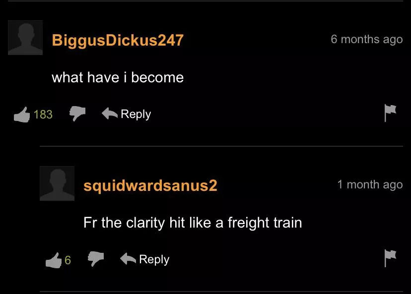 The clarity hit like a freight train. The clarity hit like a freight train.