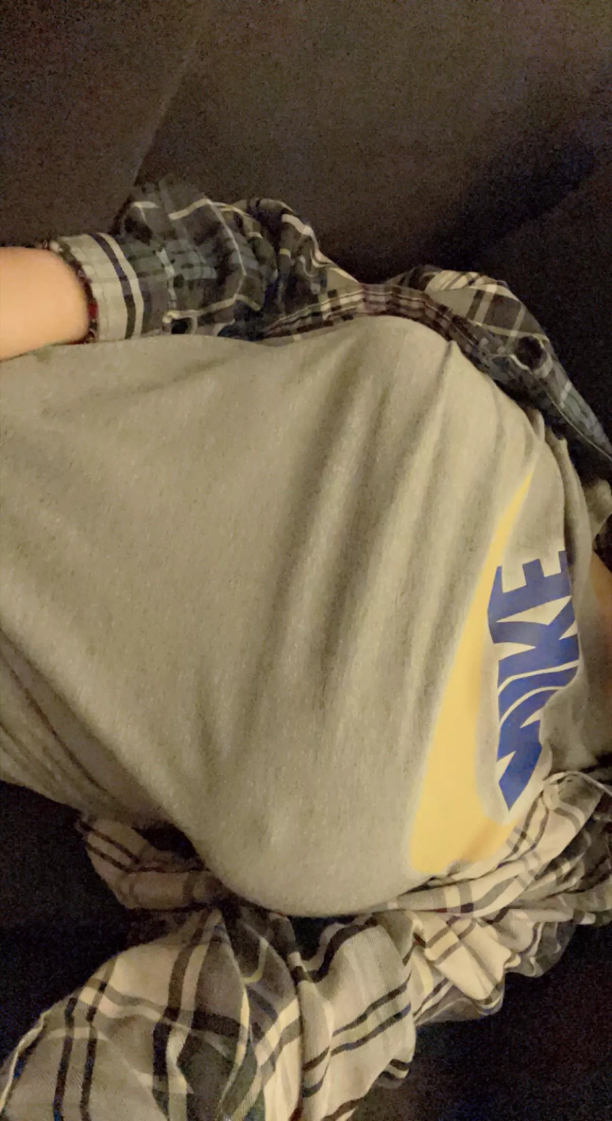 The cold always makes my shirt tighten. Hehe 😏