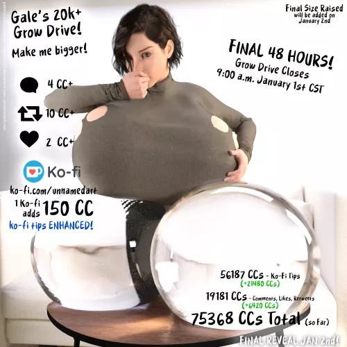 The creator has announced that if this post hits 2k likes by the deadline the power of like will be doubled! The post is currently at 1.2k likes. We can do this!