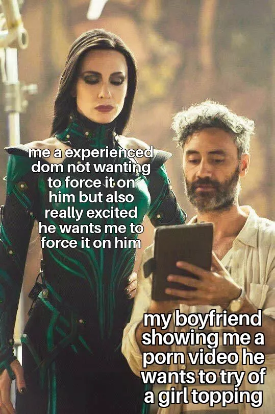 The day he looked at me and went, wait you're a dom was a perfect moment