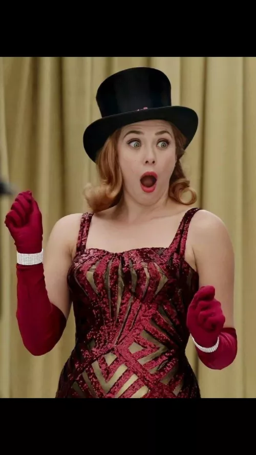 The face Elizabeth Olsen makes when you take your huge hard cock out of your pants The face Elizabeth Olsen makes when you take your huge hard cock out of your pants