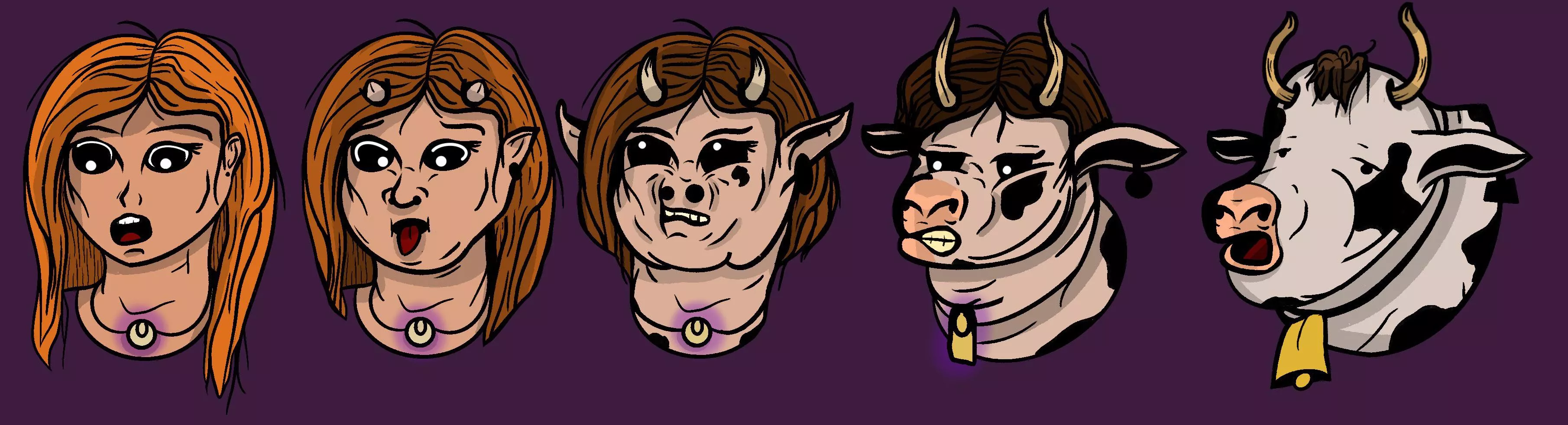The Five Step Cow Transformation [F Human -> F Cow TF] by R J Carrel [OC]