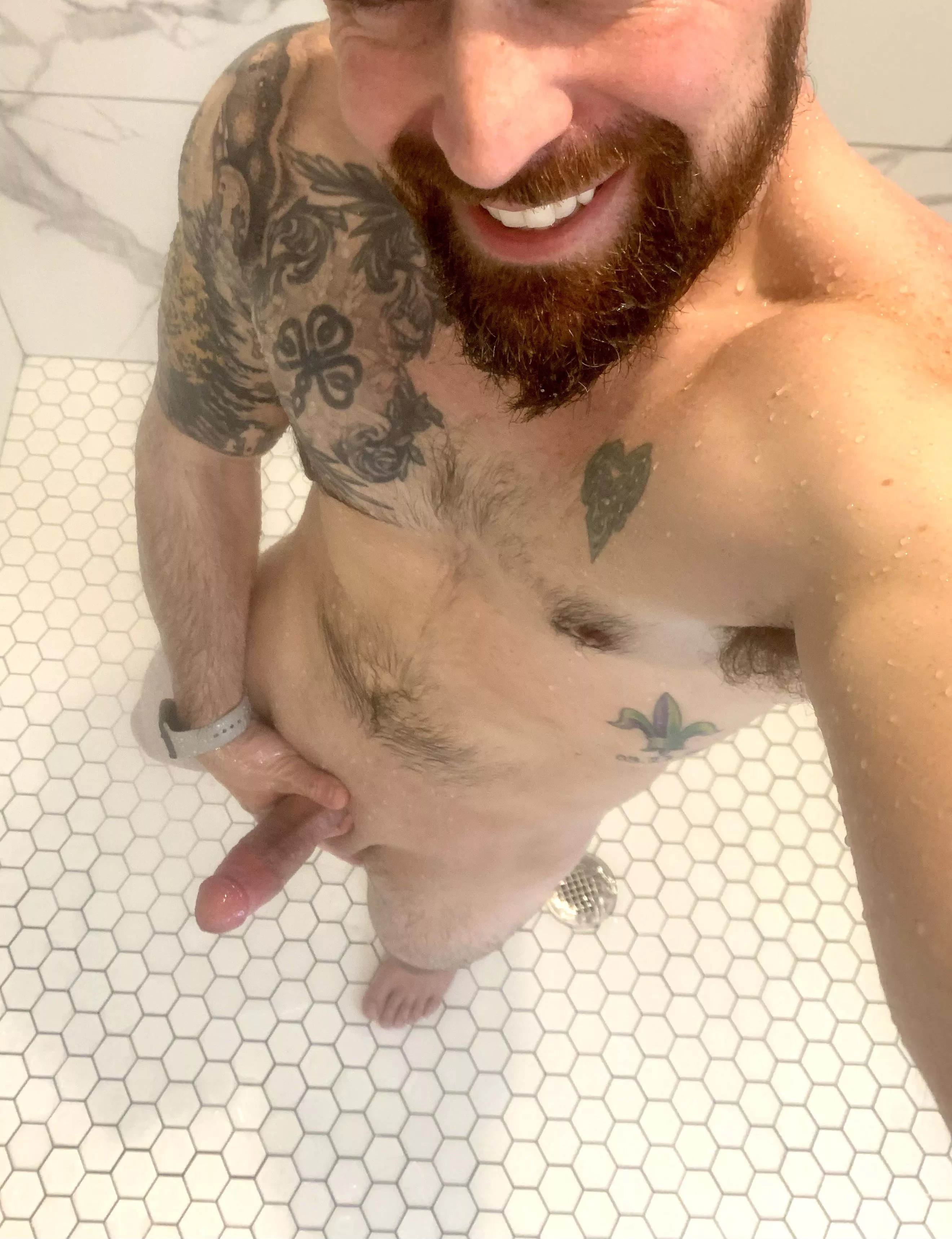 The good ole post workout shower The good ole post workout shower