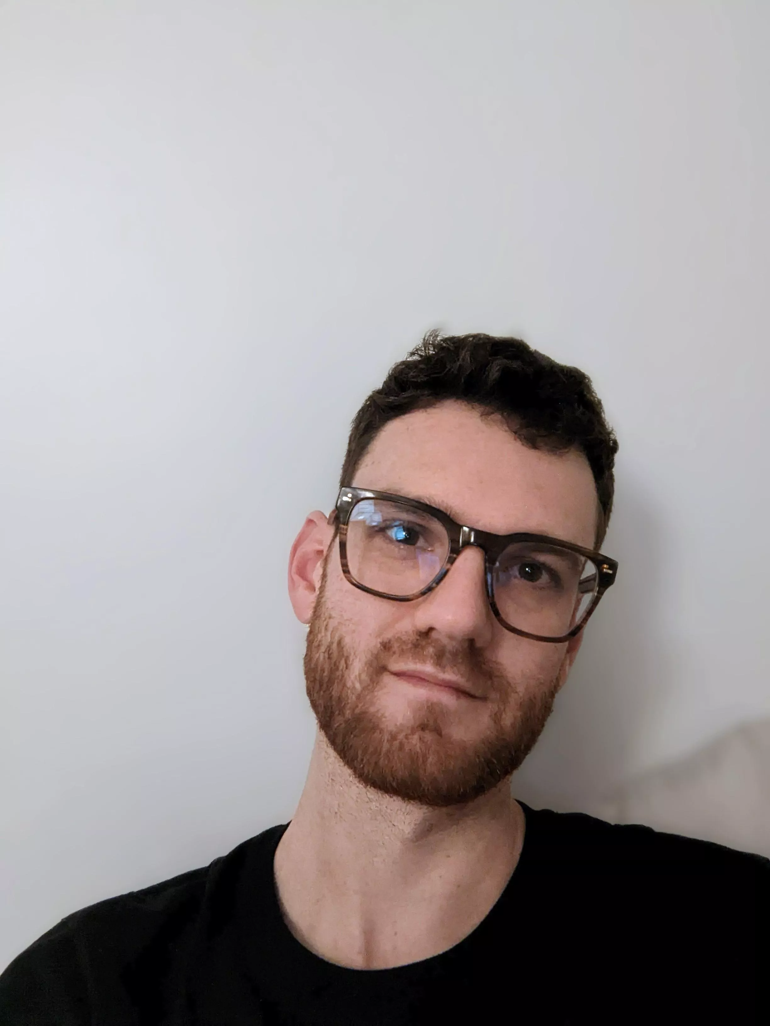 The good thing with glasses, you can see. The bad thing, the reflections on the lenses