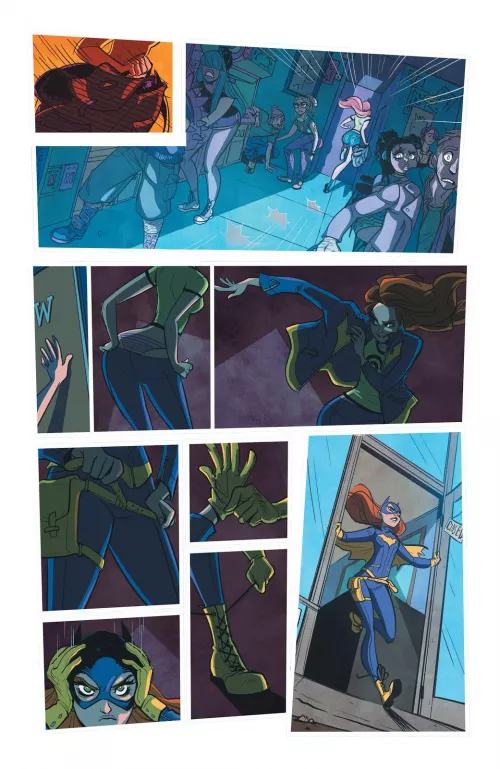 The infamous panties/butt panel from Batgirl during the Burnside era [Batgirl 41]