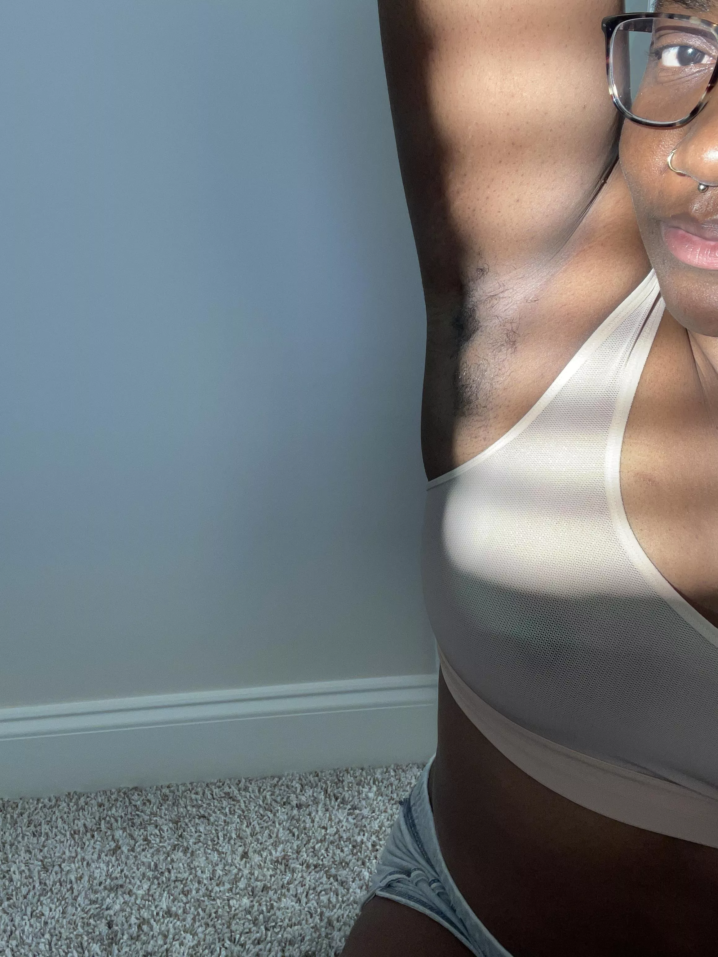 the internet told me my increase in b.o. postpartum was so my newborn could easily identify me. its been over two years 🥴😂🤷🏾‍♀️