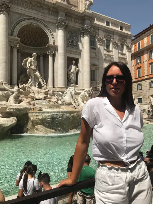 The Italians asked me if I ever wore a bra... the answer was โnoโ :)