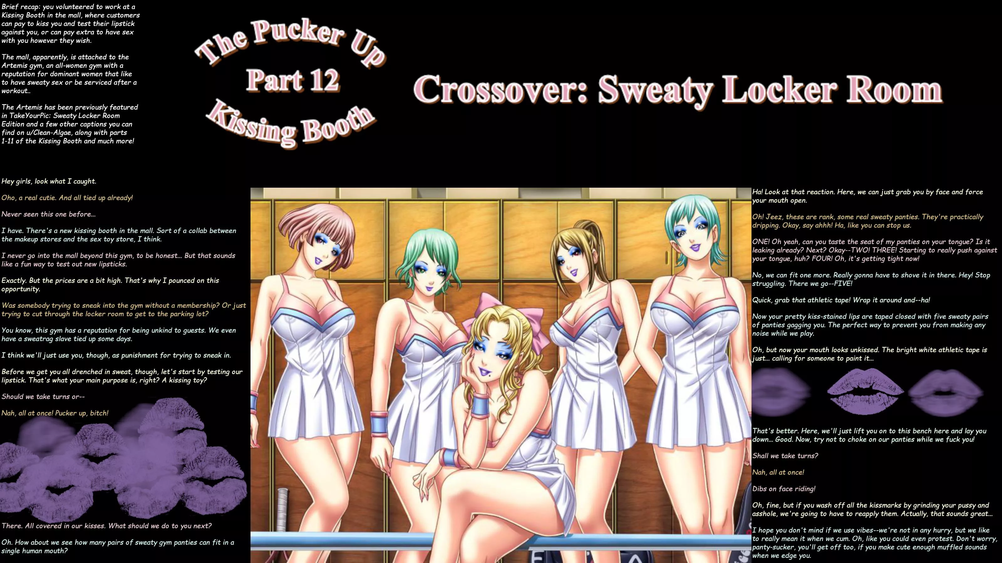 The Kissing Booth Part Crossover With The Sweaty Locker Room Femdom Kissing Lipstick