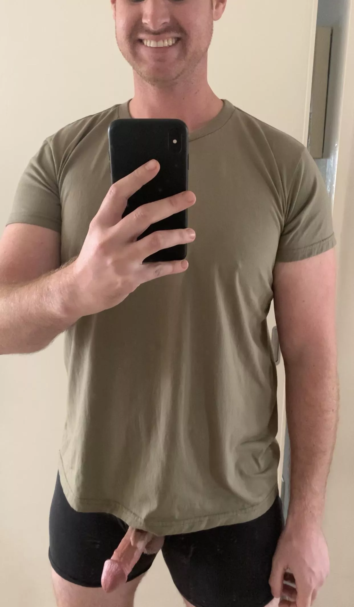 the mirror pics are always more flattering for my little guy!