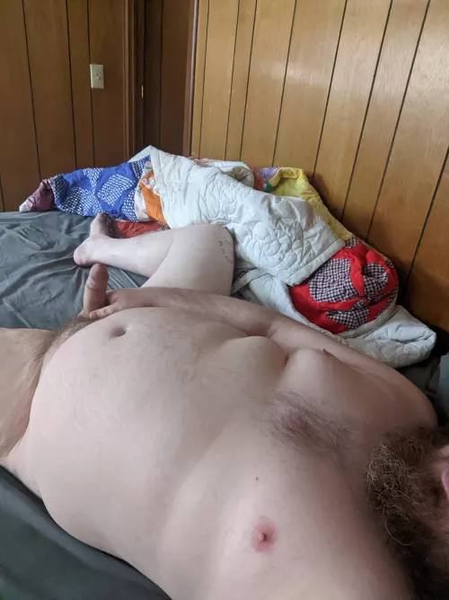 The morning wood was killer today.