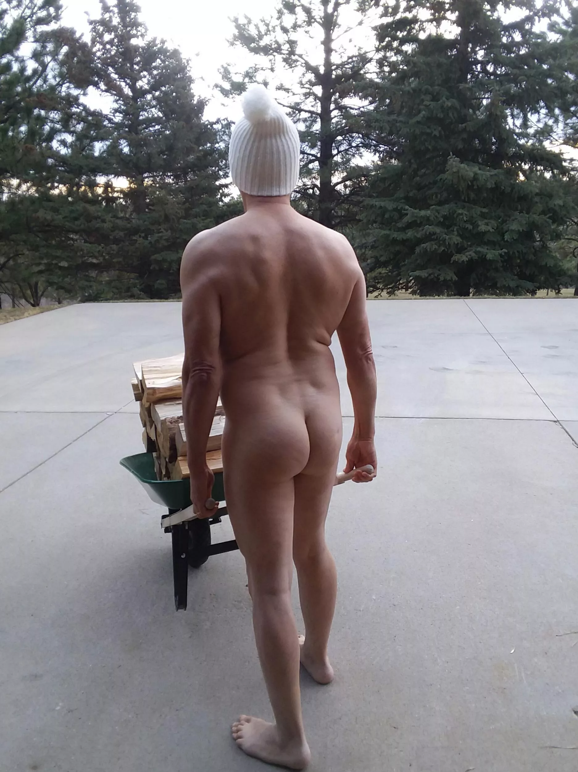 The Neighbor Gal was admiring my wood! The Neighbor Gal was admiring my wood!