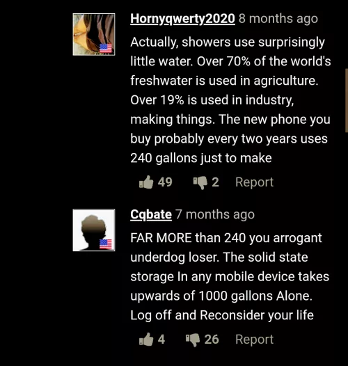 The original comment was