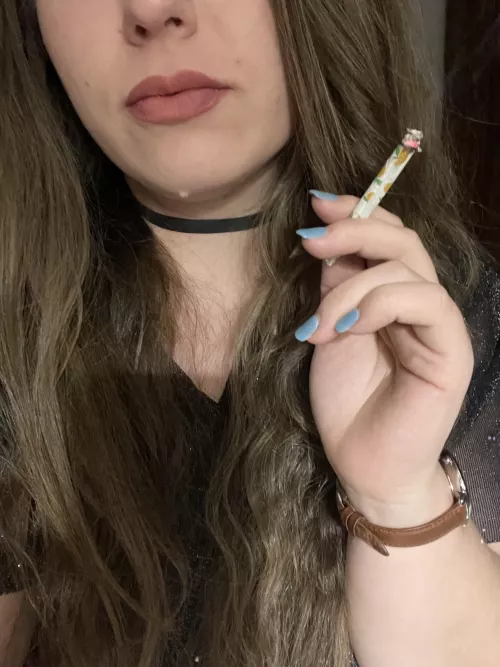 The peach and cream rolling papers seemed appropriate