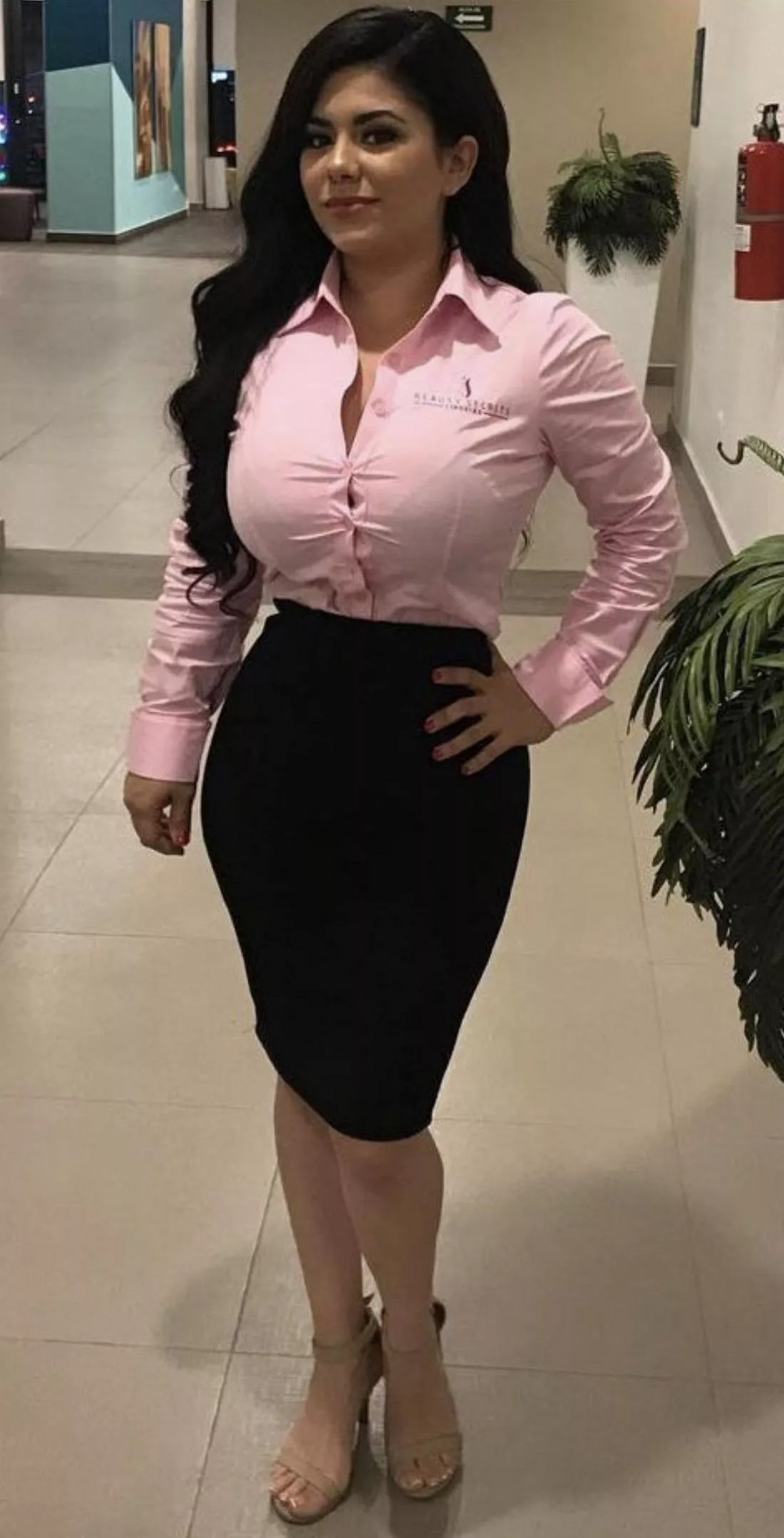 The Receptionist Is Bursting Out The Receptionist Is Bursting Out