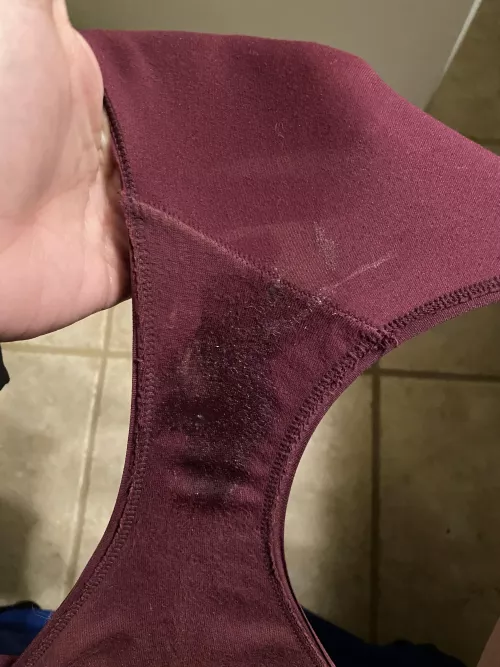 The result of playing with myself while my husband is out since no one is here to do it for me