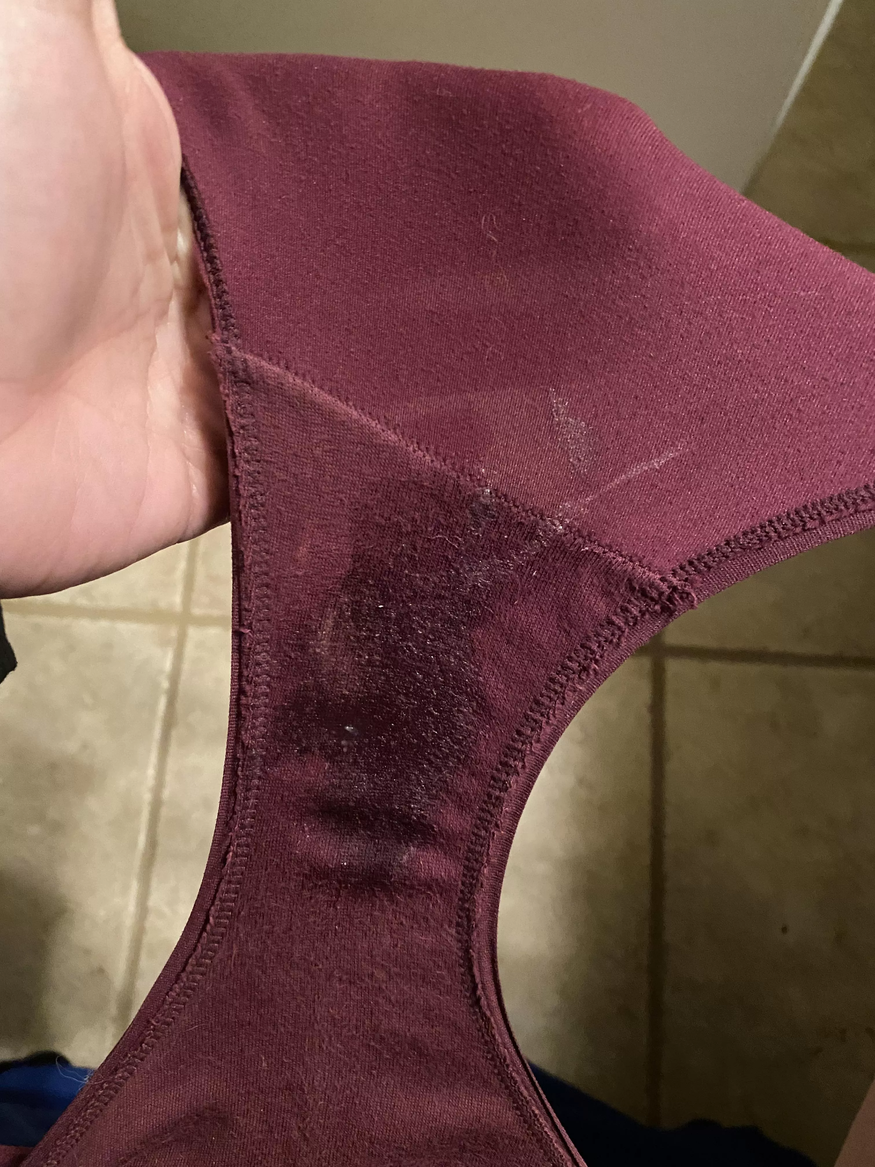 The result of playing with myself while my husband is out since no one is here to do it for me